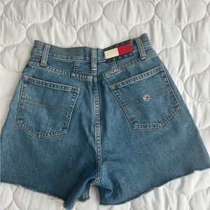 Tommy Hilfiger Women's Blue Denim Cutoff Shorts